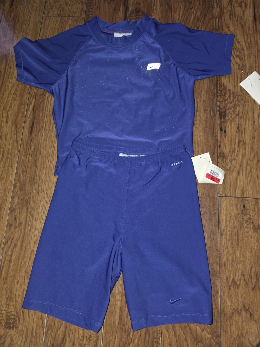 Nike Vintage Purple Athletic Shirt and Shorts Set